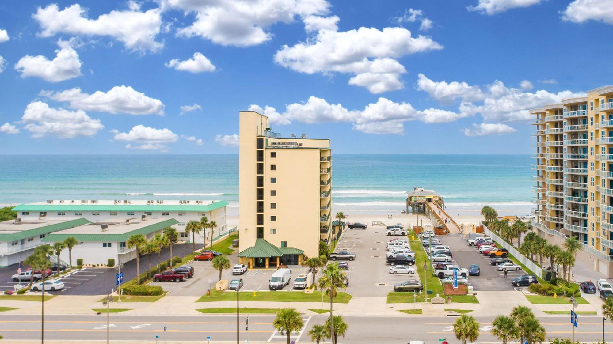 Ocean Views From Your Private Balcony! Sunglow Resort 606 By Brightwild Daytona Beach Shores Esterno foto