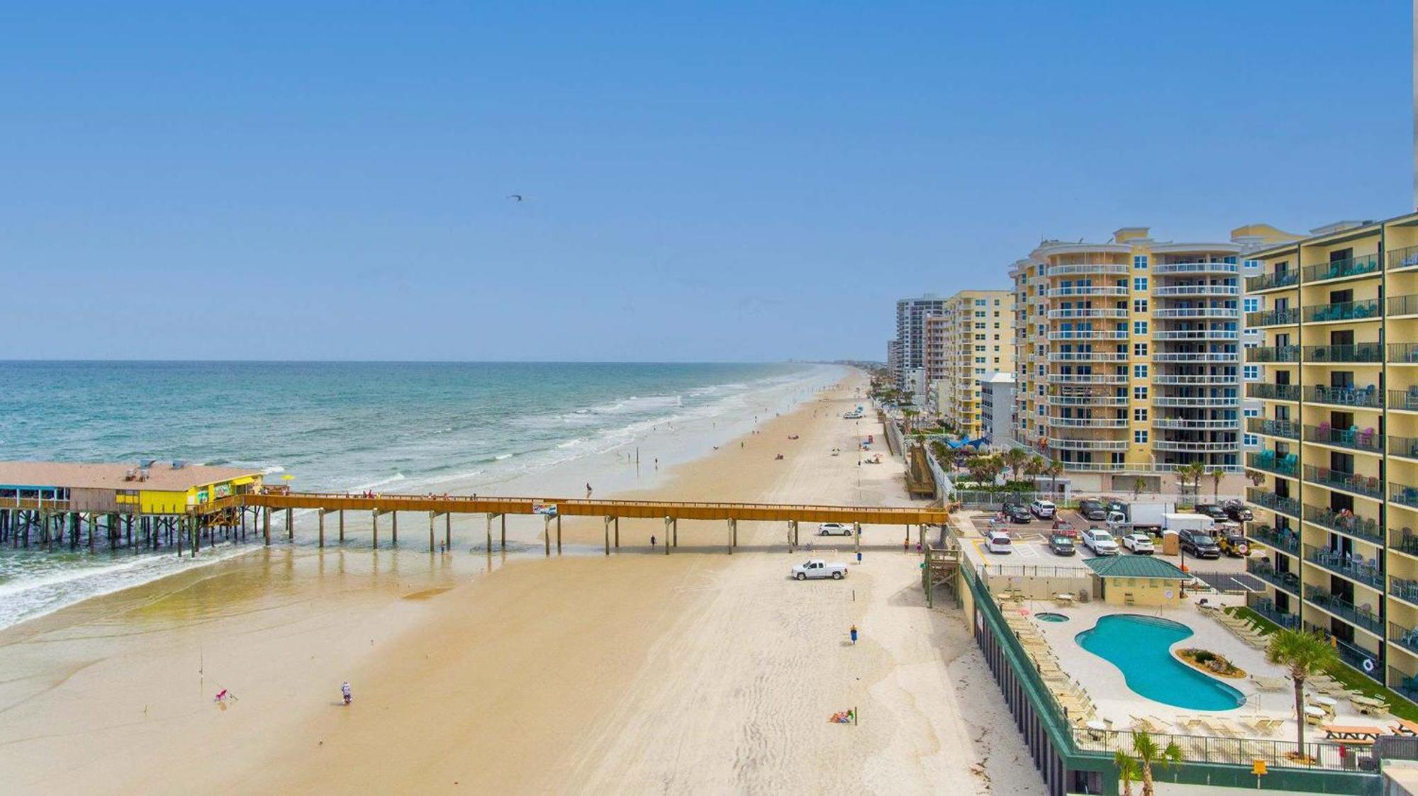Ocean Views From Your Private Balcony! Sunglow Resort 606 By Brightwild Daytona Beach Shores Esterno foto